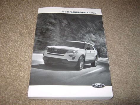 ford explorer owners manual 2018